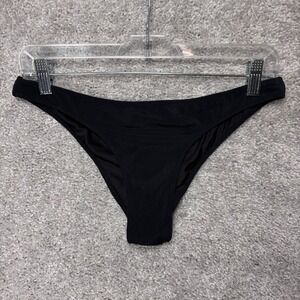 Victorias Secret The Itsy Ruched Bikini Bottom Black Low Rise Cheeky Medium